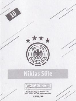 2022 Panini FIFA World Cup: Qatar 2022 Stickers DFB Team Germany - Base Gold #10 Niklas Süle Back