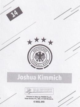 2022 Panini FIFA World Cup: Qatar 2022 Stickers DFB Team Germany - Base Gold #14 Joshua Kimmich Back