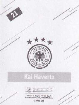 2022 Panini FIFA World Cup: Qatar 2022 Stickers DFB Team Germany - Base Gold #21 Kai Havertz Back
