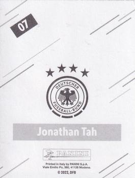 2022 Panini FIFA World Cup: Qatar 2022 Stickers DFB Team Germany - Black Gold #07 Jonathan Tah Back