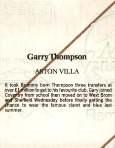 1986 Daily Mirror Stick With It #NNO Garry Thompson Back