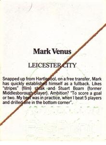 1986 Daily Mirror Stick With It #NNO Mark Venus Back