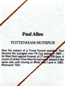 1986 Daily Mirror Stick With It #NNO Paul Allen Back