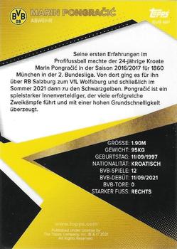 2021-22 Topps Borussia Dortmund #BVB-MP Marin Pongračić Back