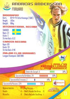 2000 Merlin's Premier Gold #73 Andreas Andersson Back