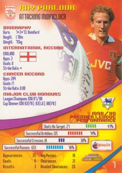 2000 Merlin's Premier Gold #7 Ray Parlour Back