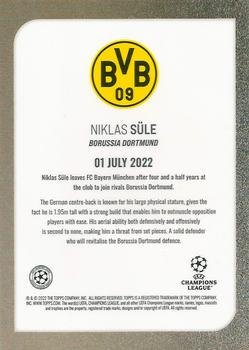 2022 Topps UEFA Champions League Summer Signings #NNO Niklas Sule Back