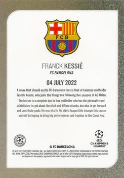 2022 Topps UEFA Champions League Summer Signings #NNO Franck Kessie Back