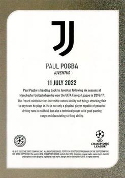 2022 Topps UEFA Champions League Summer Signings #NNO Paul Pogba Back