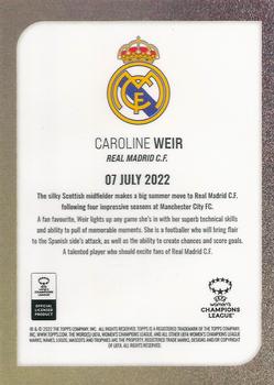 2022 Topps UEFA Champions League Summer Signings #NNO Caroline Weir Back