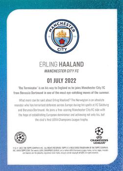 2022 Topps UEFA Champions League Summer Signings - Silver Foil #NNO Erling Haaland Back