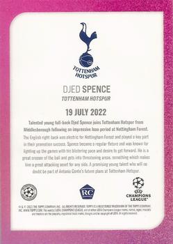 2022 Topps UEFA Champions League Summer Signings - Purple Foil #NNO Djed Spence Back