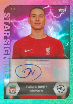 2022 Topps UEFA Champions League Summer Signings - Autographs Fusion Foil #NNO Darwin Nunez Front