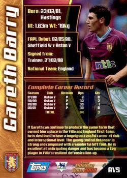 2001-02 Topps Premier Gold 2002 #AV5 Gareth Barry Back