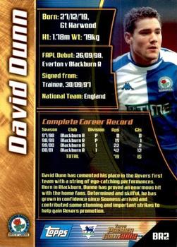 2001-02 Topps Premier Gold 2002 #BR2 David Dunn Back