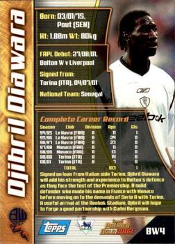 2001-02 Topps Premier Gold 2002 #BW4 Djibril Diawara Back