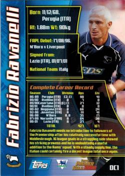 2001-02 Topps Premier Gold 2002 #DC1 Fabrizio Ravanelli Back