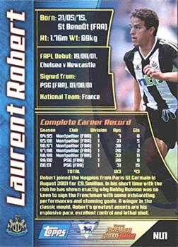 2001-02 Topps Premier Gold 2002 #NU1 Laurent Robert Back
