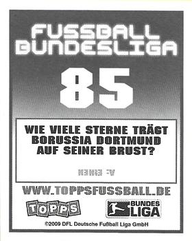 2009-10 Topps Fussball Bundesliga  #85 Mohamed Zidan Back