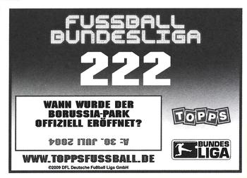 2009-10 Topps Fussball Bundesliga  #222 Borussia-Park Back