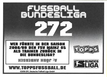 2009-10 Topps Fussball Bundesliga  #272 1. FSV Mainz 05 Back
