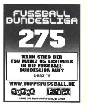 2009-10 Topps Fussball Bundesliga  #275 Bo Svensson Back