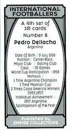2022 Empire Collections International Footballers (4th set) #8 Pedro Dellacha Back