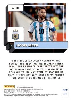 2022-23 Donruss #10 Lionel Messi Back