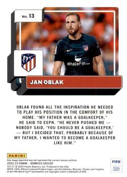 2022-23 Donruss #13 Jan Oblak Back