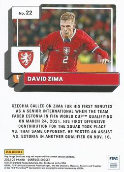 2022-23 Donruss #22 David Zima Back