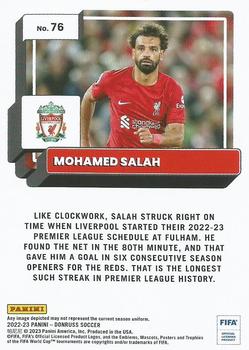 2022-23 Donruss #76 Mohamed Salah Back