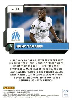 2022-23 Donruss #93 Nuno Tavares Back