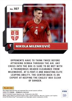 2022-23 Donruss #107 Nikola Milenkovic Back
