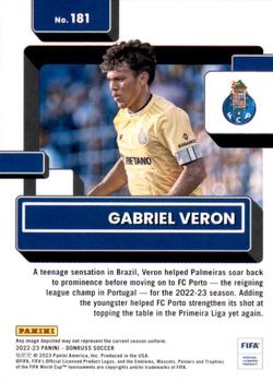 2022-23 Donruss #181 Gabriel Veron Back