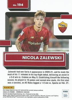 2022-23 Donruss #194 Nicola Zalewski Back