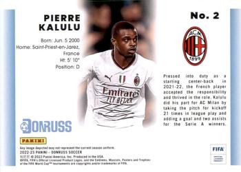 2022-23 Donruss - 1992 Donruss Tribute #2 Pierre Kalulu Back