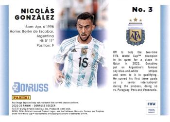 2022-23 Donruss - 1992 Donruss Tribute #3 Nicolas Gonzalez Back