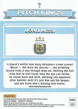 2022-23 Donruss - Pitch Kings #1 Lionel Messi Back