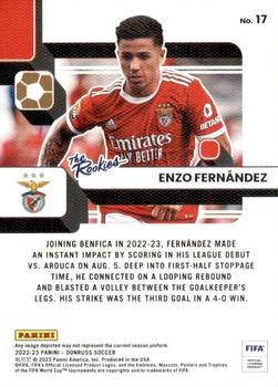 2022-23 Donruss - The Rookies #17 Enzo Fernandez Back