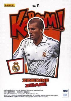 2022-23 Donruss - Kaboom! #11 Zinedine Zidane Back