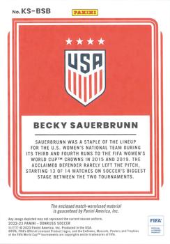 2022-23 Donruss - Kit Series #KS-BSB Becky Sauerbrunn Back