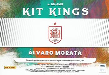 2022-23 Donruss - Kit Kings #KK-AMO Alvaro Morata Back