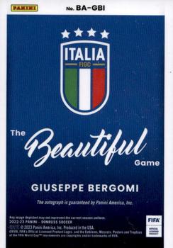 2022-23 Donruss - The Beautiful Game Autographs #BA-GBI Giuseppe Bergomi Back