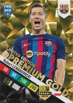 2023 Panini Adrenalyn XL FIFA 365 - Premium Gold Limited Edition #NNO Robert Lewandowski Front