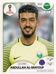 2018 Panini FIFA World Cup: Russia 2018 Stickers (Pink Backs, Made in Italy) #42 Abdullah Al-Mayouf Front