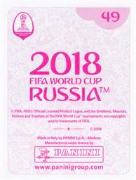 2018 Panini FIFA World Cup: Russia 2018 Stickers (Pink Backs, Made in Italy) #49 Mohammed Al-Beraik Back