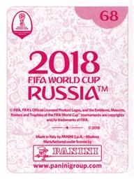 2018 Panini FIFA World Cup: Russia 2018 Stickers (Pink Backs, Made in Italy) #68 Ahmed Abdelmonem Fathy Back