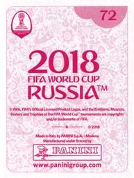 2018 Panini FIFA World Cup: Russia 2018 Stickers (Pink Backs, Made in Italy) #72 Mahmoud Kahraba Back