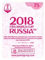 2018 Panini FIFA World Cup: Russia 2018 Stickers (Pink Backs, Made in Italy) #75 Abdallah El Said Back