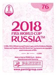 2018 Panini FIFA World Cup: Russia 2018 Stickers (Pink Backs, Made in Italy) #76 Ramadan Sobhi Back